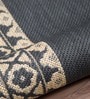 Dark Grey Persian Polypropylene 6 ft x 9 ft Machine Made Carpet