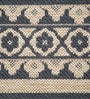 Dark Grey Persian Polypropylene 6 ft x 9 ft Machine Made Carpet
