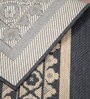 Dark Grey Persian Polypropylene 6 ft x 9 ft Machine Made Carpet