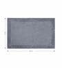 Charcoal Reversible Cotton Bathmat (40x60 cm)