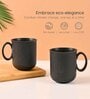 Charcoal Statement Coffee Mug 350 ml (4 Pc)Rice Husk Biocomposite