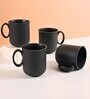 Charcoal Statement Coffee Mug 350 ml (4 Pc)Rice Husk Biocomposite