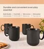 Charcoal Statement Coffee Mug 350 ml (4 Pc)Rice Husk Biocomposite