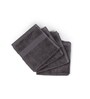 Charcoal Stone 100% Organic Cotton Solid 550 GSM Face Towels (4 Pc)