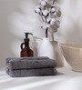 Charcoal Stone 100% Organic Cotton Solid 550 GSM Hand Towels (2 Pc)