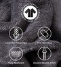 Charcoal Stone 100% Organic Cotton Solid 550 GSM Hand Towels (2 Pc)