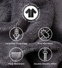 Charcoal Stone 100% Organic Cotton Solid 550 GSM Face Towels Pack of 4