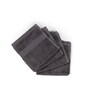Charcoal Stone 100% Organic Cotton Solid 550 GSM Face Towels Pack of 4