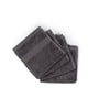 Charcoal Stone 100% Organic Cotton Solid 550 GSM Face Towels Pack of 4