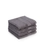 Charcoal Stone 100% Organic Cotton Solid 550 GSM Face Towels Pack of 4