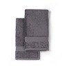 Charcoal Stone 100% Organic Cotton Solid 550 GSM Hand Towels Pack of 2
