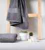 Charcoal Stone 100% Organic Cotton Solid 650 GSM Bath Towel Pack of 1