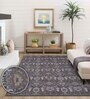 Charcoal Vintage Polyester 5' X 7' Machine Made Carpet