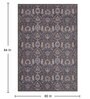 Charcoal Vintage Polyester 5' X 7' Machine Made Carpet