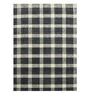 Black Geometric Wool 8 ft x 10 ft Hand Tufted Carpet