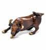 Charging Bull Brass Figurine