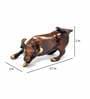 Charging Bull Brass Figurine