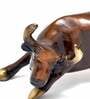 Charging Bull Brass Figurine
