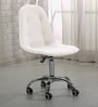 Charles Jacobs Leatherette Guest Chairs in White Colour