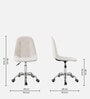 Charles Jacobs Leatherette Guest Chairs in White Colour