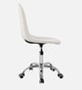 Charles Jacobs Leatherette Guest Chairs in White Colour