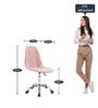 Charles Jacobs Leatherette Guest Chairs in Pink Colour