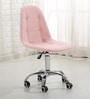 Charles Jacobs Leatherette Guest Chairs in Pink Colour
