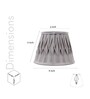 Charlotte Beige Cotton Designer Lampshade