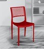 Charlotte Plastic Chair in Red Colour