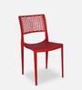 Charlotte Plastic Chair in Red Colour