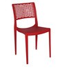 Charlotte Plastic Chair in Red Colour