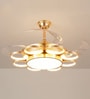Charm Gold Aluminium LED Smart Fan Chandelier