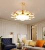 Charm Gold Aluminium LED Smart Fan Chandelier