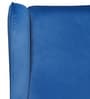 Charm Velvet Fabric Lounge Chair In Blue Colour
