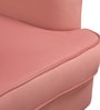 Charm Velvet Fabric Lounge Chair In Pink Colour