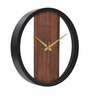 Black Plastic Charming Modern Wall Clock
