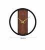 Black Plastic Charming Modern Wall Clock
