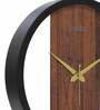 Black Plastic Charming Modern Wall Clock