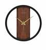 Black Plastic Charming Modern Wall Clock