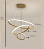 Chaste Gold 106 Watt LED Smart Voice Assist Chandelier