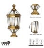 Chateau Brass And Glass Outdoor Light