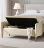 Chateau Fabric Royal Storage Ottoman Ottoman in Ivory Colour