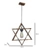 Chatoyer Brown Wood Hanging Light