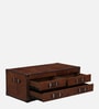 Chavez Leather Coffee Table In Vintage Brown Colour
