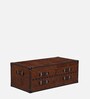 Chavez Leather Coffee Table In Vintage Brown Colour