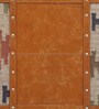 Chavez Leather Linen Trunk In Tan Brown Colour