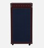 Chavez Leatherette Two Door Bar Cabinet In Wine Red Colour