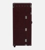 Chavez Leatherette Two Door Bar Cabinet In Wine Red Colour
