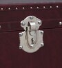 Chavez Leatherette Two Door Bar Cabinet In Wine Red Colour