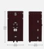 Chavez Leatherette Two Door Bar Cabinet In Wine Red Colour